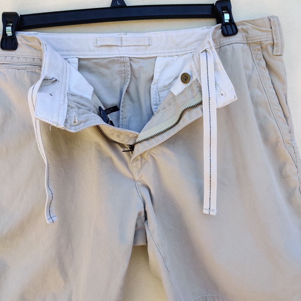 Polo Ralph Lauren Men's Relaxed Fit Chino Shorts Size 38 Khaki Flat Front String - Picture 6 of 12